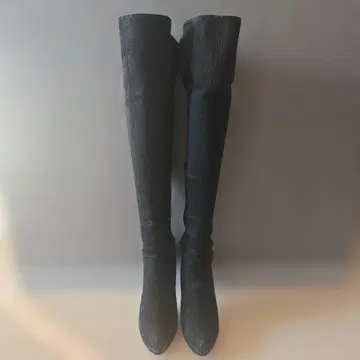 DIANA 새상품급 니하이 부츠 블랙 스웨이드 23.5cm