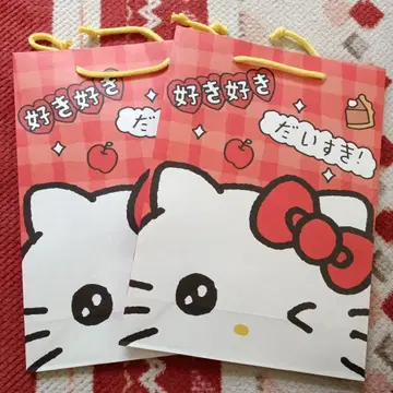 미사용 새상품 체고심 x 산리오 캐릭터즈 종이 봉투 2장 세트