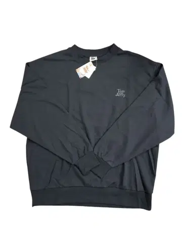 4L 톰과 제리 인조 가죽 프린트 톰 트레이닝복 빅 사이즈 블랙