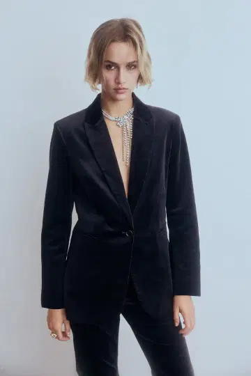 택 포함 새상품 H&M 스웨이드 자켓 M 사이즈