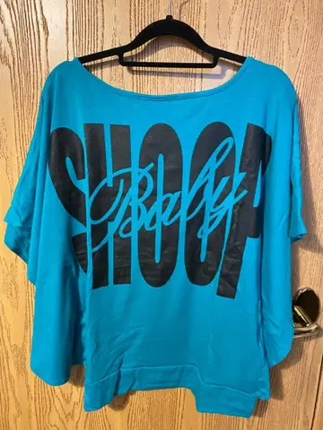 레어 BABY SHOOP 터콰이즈 T셔츠 돌먼T셔츠