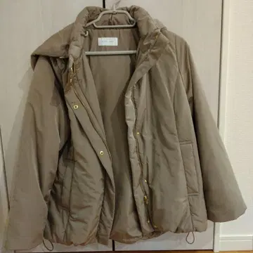 GLOBALWORK 라이트 웜 발수 후드 블루종 모카