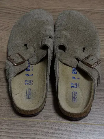 BIRKENSTOCK 베이지 사보 샌들 37