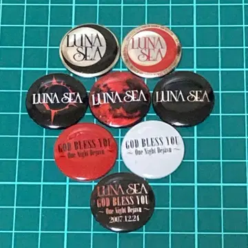 LUNA SEA 캔뱃지 8개 세트 2007년 굿즈 도쿄돔 LUNATIC