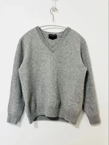 츠루야 ONESIDER 캐시미어 100% 스웨터 니트 그레이 긴팔