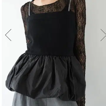 ODORATA 도킹 벌룬 뷔스티에 블랙