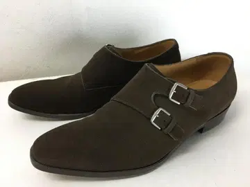 빔즈 F 극미품 더블 몽크 스트랩 스웨이드 가죽 신발