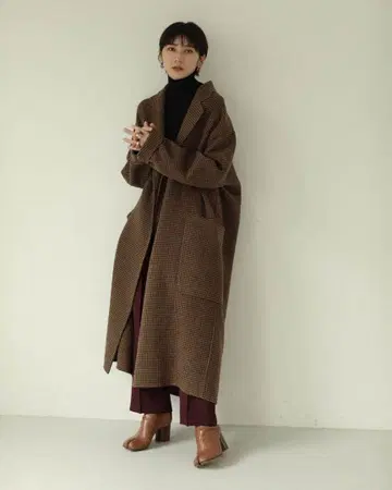 todayful 울 오버코트 체크 36