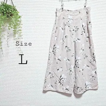 꽃무늬 가우초 팬츠 L 사이즈