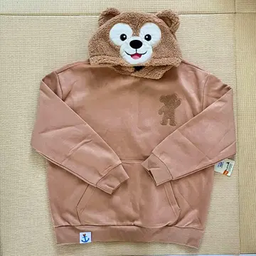 디즈니 더피&프렌즈 더피 후드 부착 후드티 새상품