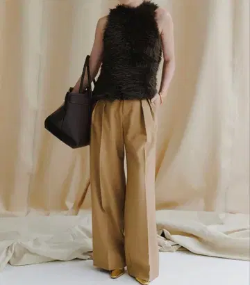 턱 와이드 팬츠 anuans