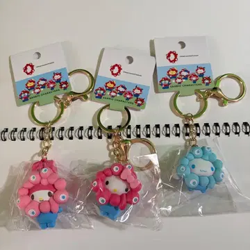 먀쿠먀쿠 산리오 헬로키티 마이멜로디 시나몬 파스텔 키링