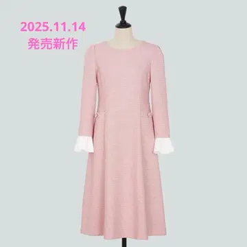 새상품 DRESS 'MODERN TWEED' 38 캔디 핑크