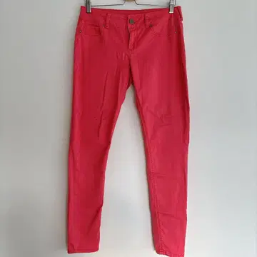 Maurices 핑크 스키니 팬츠 M-S 컬러 팬츠 스트레치