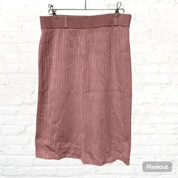 12153 아푸와이저 리셰 니트 스커트 핑크 S 허리밴딩 구제 의류