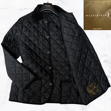 고급 매킨토시 스코틀랜드제 퀼팅 코트 자켓 42