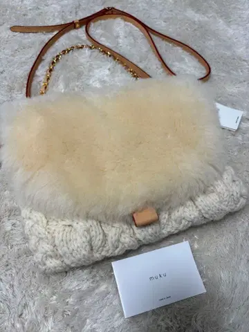 [ 새상품 ] muku 2way 숄더백 무스탕 퍼