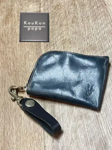 AGILITY 블랙 가죽 코인 케이스