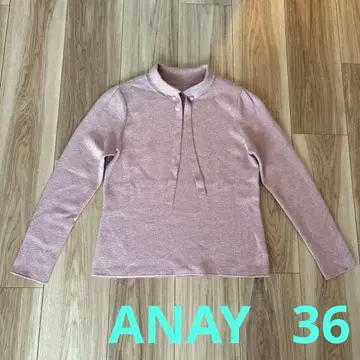 아나이 스웨터 36 핑크 반짝반짝