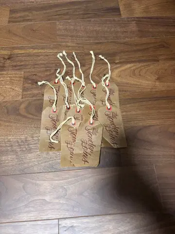 텐더 로인 택과 봉투