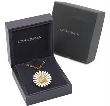 R2338 새상품급 조지 젠슨 데이지 플라워 모티브 목걸이