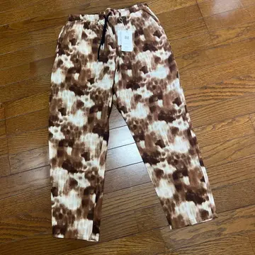 새상품 남성용 칸비오 브라운 모던 아티스트 디자인 이지 팬츠 M