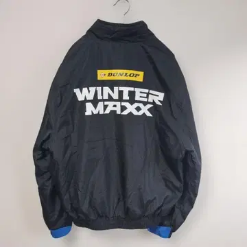 새상품급 DUNLOP 충전솜 블루종 윈터 맥스 기업 로고 블랙