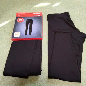 HEATTECH 울트라 웜 블랙 레깅스 XL 2장 세트