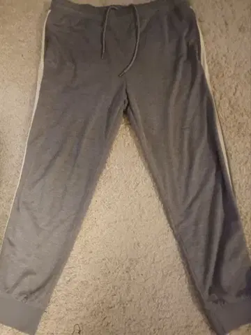 블랙 라벨 그레이 사이드 스트라이프 조거 팬츠