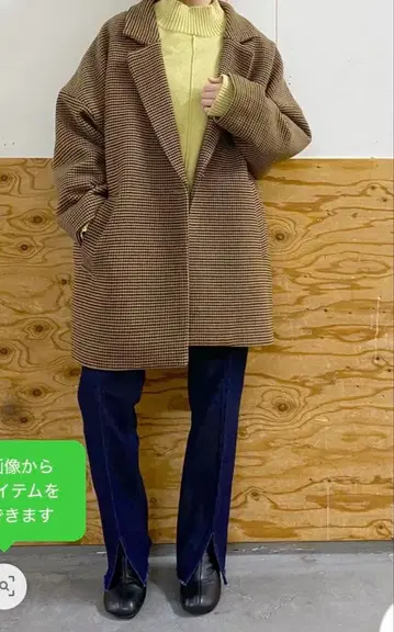 체크 헐렁 자켓 로리즈팜