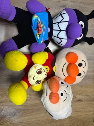 호빵맨 봉제 인형 3체 세트