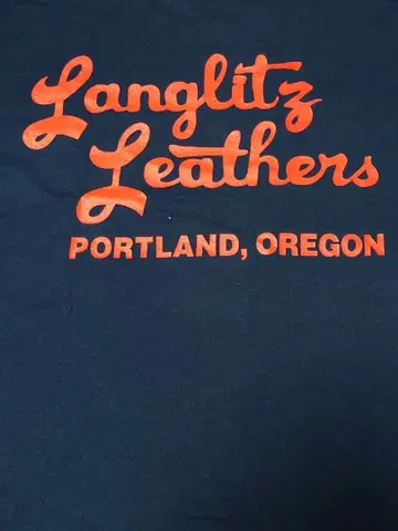 Langlitz Leathers 티셔츠 네이비