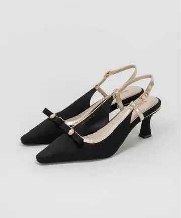 RANDA 펄 리본 클래시컬 펌프스