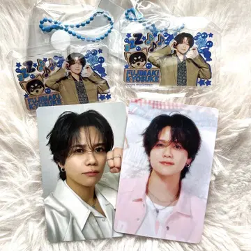 INI 보고 있어! 키링 트레이딩 카드 후지마키 쿄스케