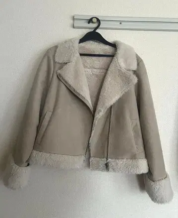 INGNI 무스탕 코트 인조 모피 자켓 아우터 베이지