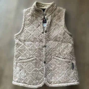 LAVENHAM 퀼팅 베스트 모헤어 베이지 36