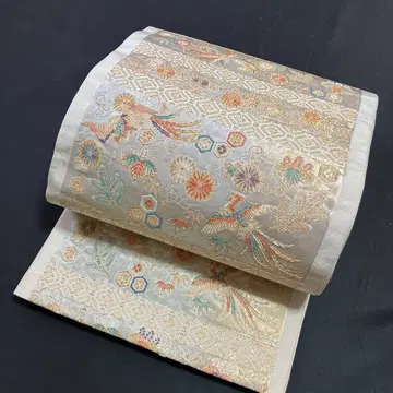 후쿠로 오비 미사용품 럭셔리 화려한 길상 문양 예복용