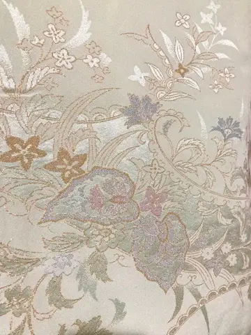 겉옷 반짝이는 꽃무늬 민트 그린 멋스러운 기모노