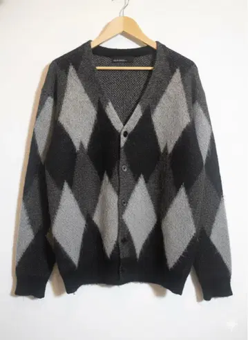 GLR 아가일 무늬 가디건 M 사이즈