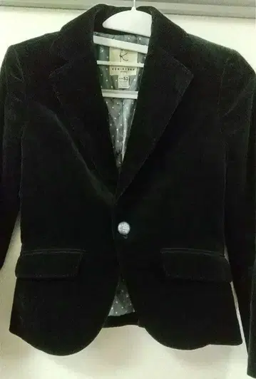 블랙 벨벳 테일러드 자켓