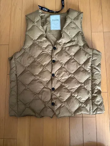 TAION 다운 베스트 베스트 모카 2XL