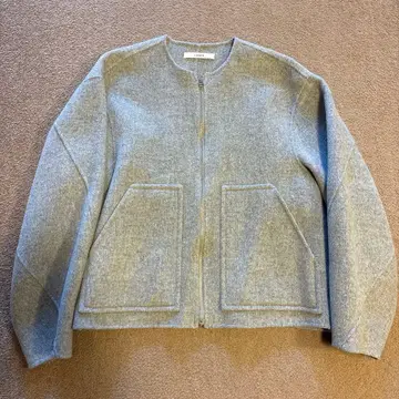 LOHEN 노카라 코트 자켓 라이트 그레이