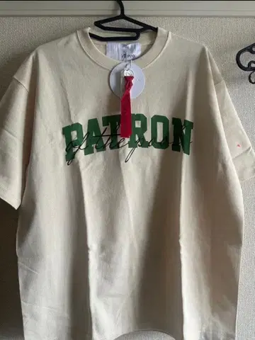 PATRON 로고 반팔 티셔츠 베이지