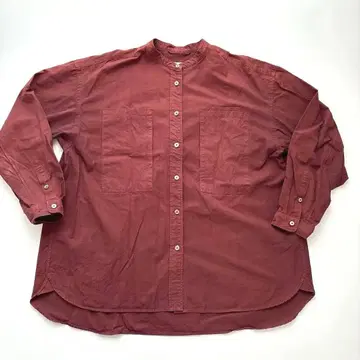 WORKNOTWORK 버건디 오버 사이즈 셔츠