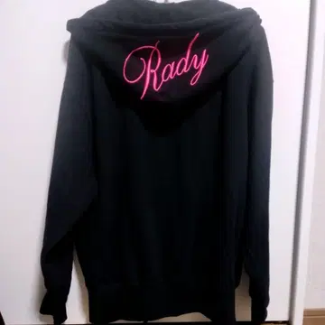 Rady 블랙 후드티 후드 부착