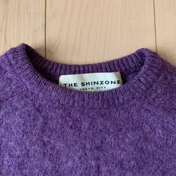 THE SHINZONE 퍼플 니트