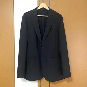 GU 금기 새상품 워셔블 테일러드 자켓 SW XL 블랙