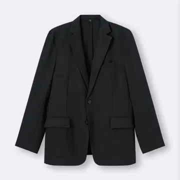GU 금기 새상품 워셔블 테일러드 자켓 SW XL 블랙