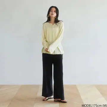 Searoomlynn 벨로아 파일 이지 팬츠 블랙