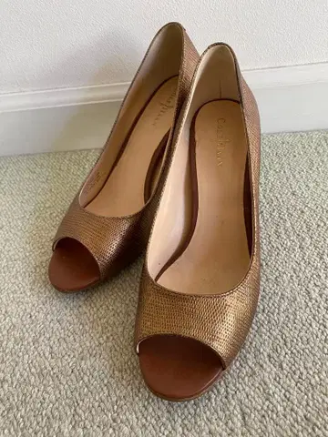 콜한 오픈토 하이힐 크리스마스 박스 있음